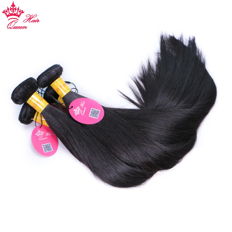 Peruvian Straight Raw Hair Double Weft Weave Natural Color Virgin Human Hair Extensions Queen Hair Official Store