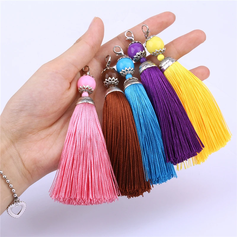 5 pieces/lot silk tassel jewelry DIY accessories handmade home decorate accessories parts jewelry findings tassel 20 colors