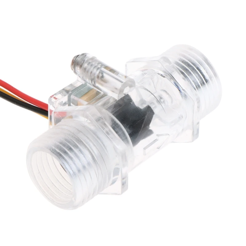 OOTDTY-Interruptor de Sensor de flujo de agua G1/2 ", medidor de efecto Hall, Control DC 5-15V