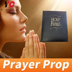 Pray prop escape room puzzle supplier use hand to touch the Bible book and metal object to touch metal sensor to unlock YOPOOD