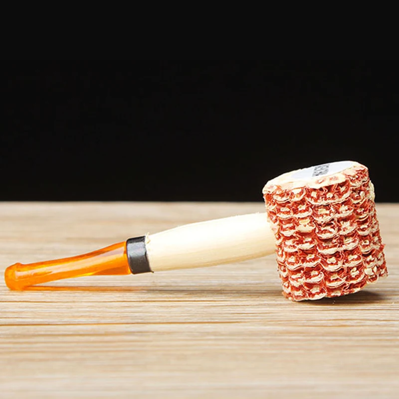 Unique Personality Corn Cob Style Cigarette Tobacco Pipes Smoking Pipe Smoking Gift Cigarette Holder Mouthpiece Accessories