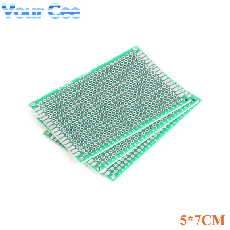 Double Side Prototype Pcb Breadboard Universal Printed Circuit Board 2X8 3X7 4X6 5X7 6X8 7X9 8X12 9X15 10X10 12X18 15X20CM