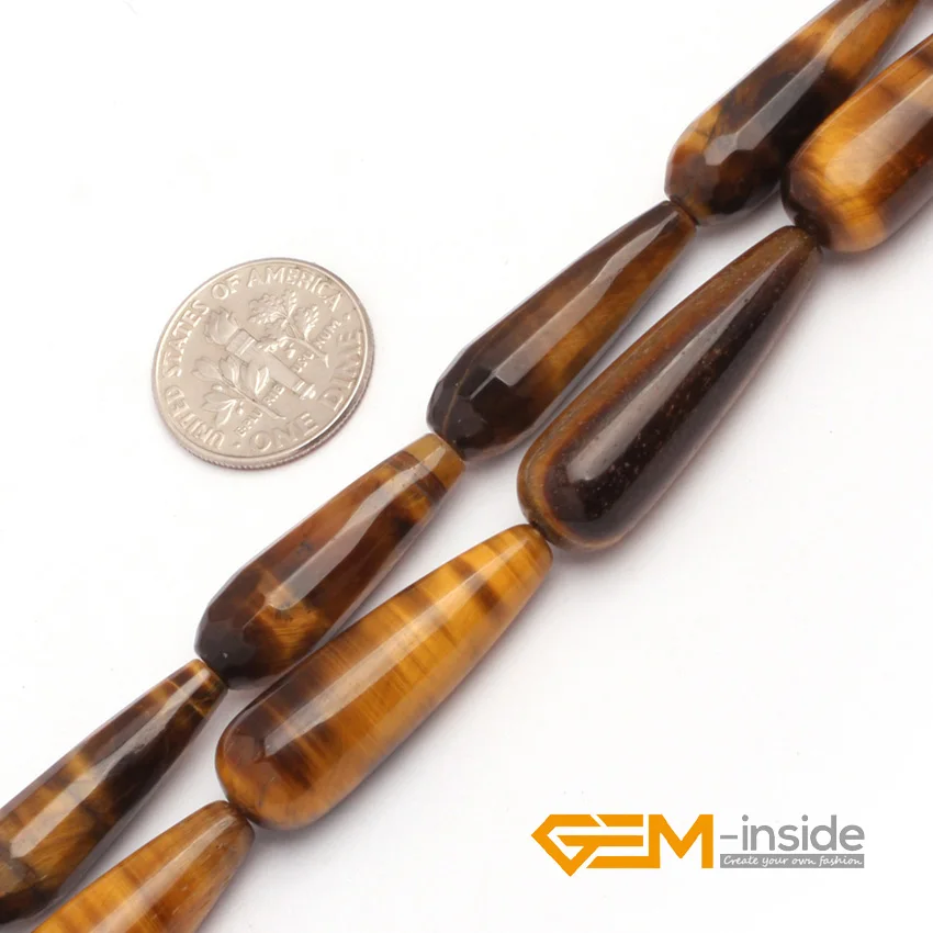 

raindrop tiger eye beads natural stone bead DIY bead for jewelry making strand 15" Wholesale! free shipping