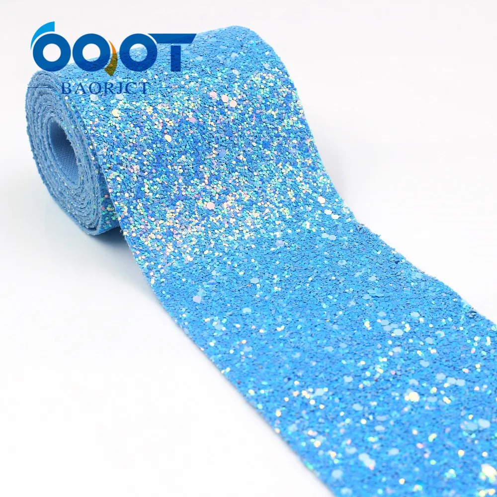 OOOT BAORJCT G-18930-1304,75 mm,2 yards Colorful Flash film Ribbons,Wedding decoration,Garment accessories,DIY handmade material