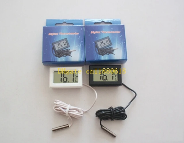 300pcs/lot Free Shipping Aquarium LCD Display Digital Thermometer Temperature Gauge Fish Tank Household Refrigerstor Thermometer