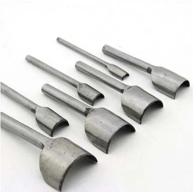 9 in 1 Puchout tools for leather craft making DIY Leather Working half circle 10/15/20/25/30/35/40/45/50mm