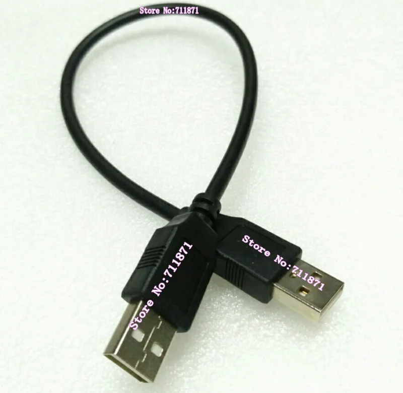 short 30cm 50cm Male to Male USB2 USB 2.0 USB2.0 Charging Data Line cable black Mobile Hard Disk Box Usb2.0 Data Cable Line USB