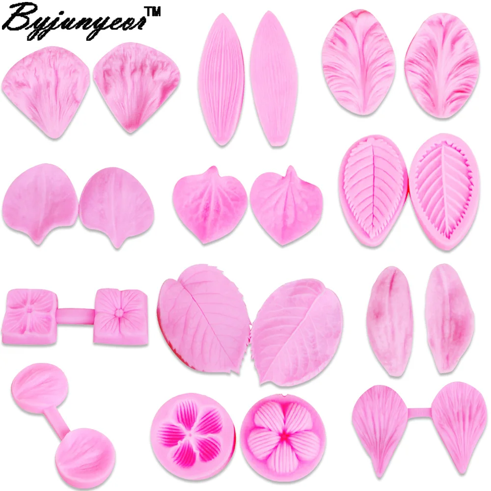 

Byjunyeor C269 Flower Peony Leaf Petal Silicone Fondant Mold for Decoration/Chocolate Mould Gum Paste Cake Decorating Tools