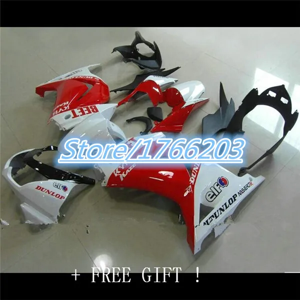 

Injection Red white Fairing for KAWASAKI Ninja ZX250R 08-12 ZX-250R 2008-2012 ZX 250R EX250 08 09 10 11 12 2008 2012 Ning