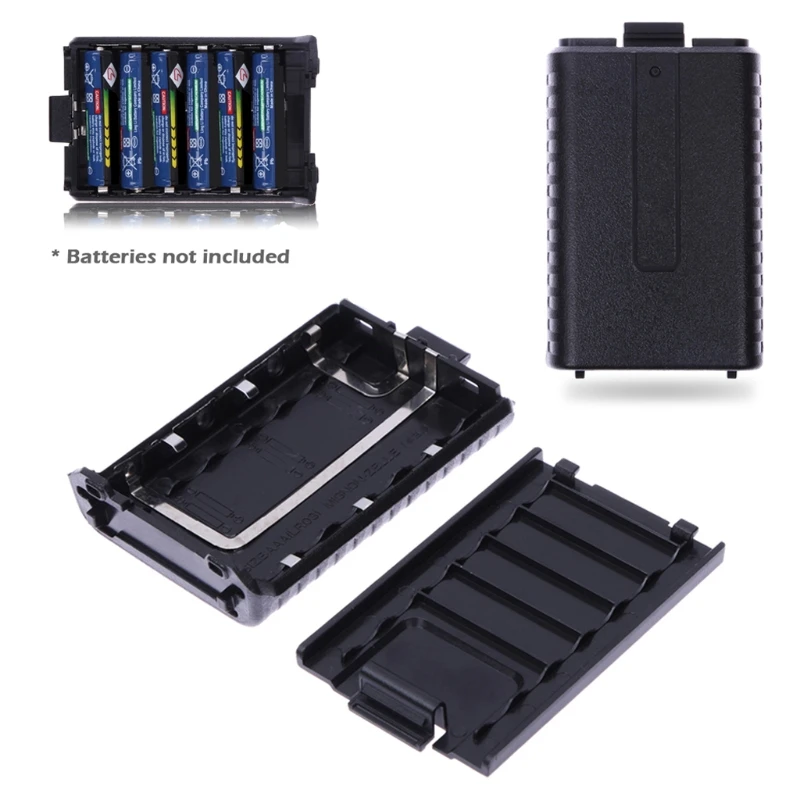 Replacement 6x AAA Batteries Pack Shell Box for Baofeng UV-5R 5RE Two Way Radio