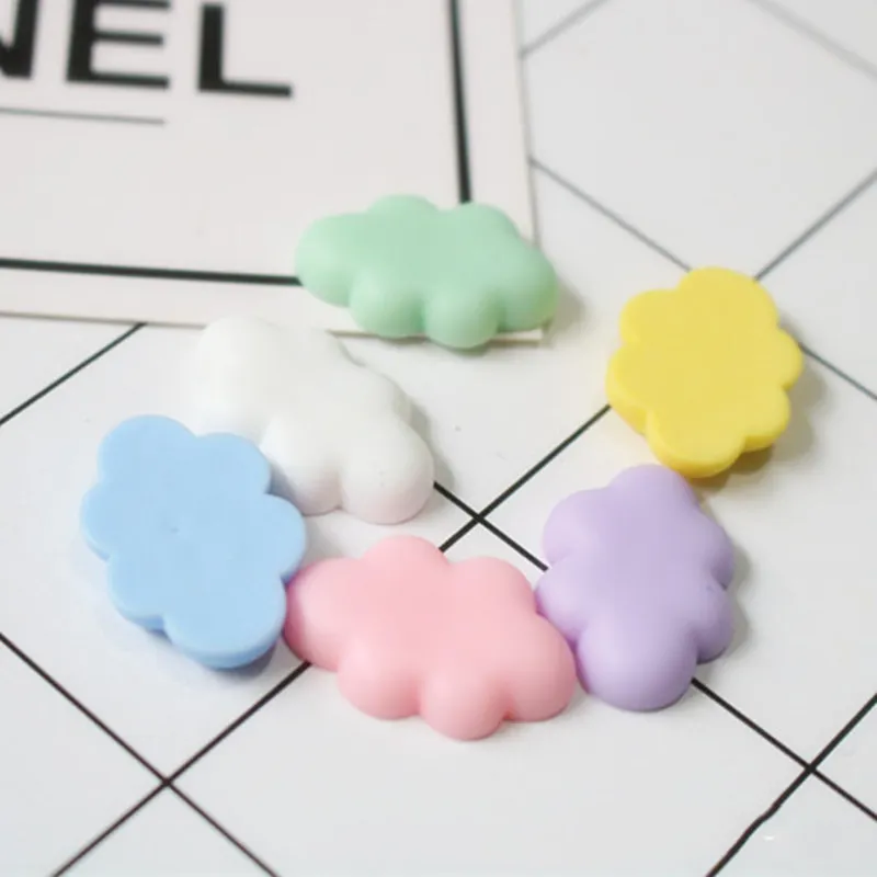 10pcs/pack Resin Cute Kawaii Hot Selling Miniature Cloud, Resin Flat back Cabochons for Hair Bow Center, Scrapbooking, DIY