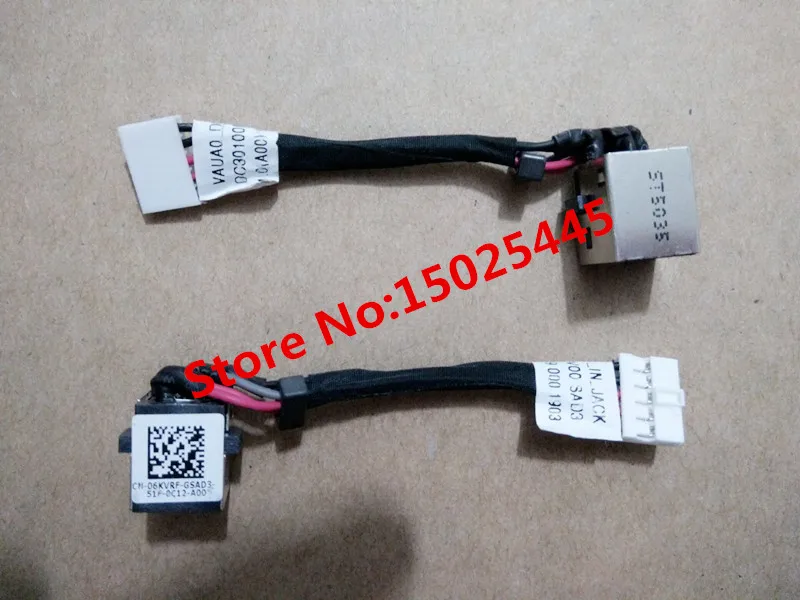 New Original Notebook PC Power Head For DELL E7440 DC JACK DC30100NV00 CN-06KVRF-GSAD3-51F-0BXE-A00 5PCS