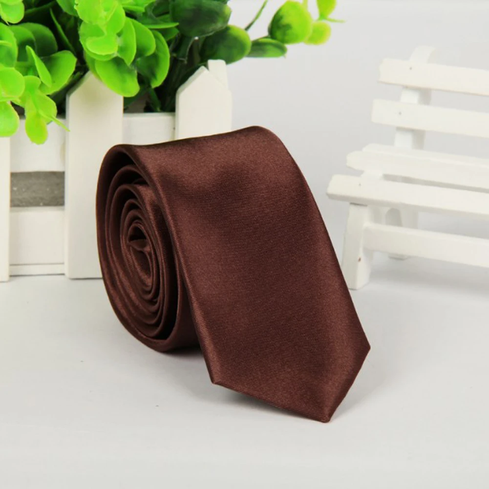 Men Solid Skinny Necktie Fashion Casual Slim Fit Tie Formal Wedding Party Ties Male Butterflies Silk Business Black Necktie Man