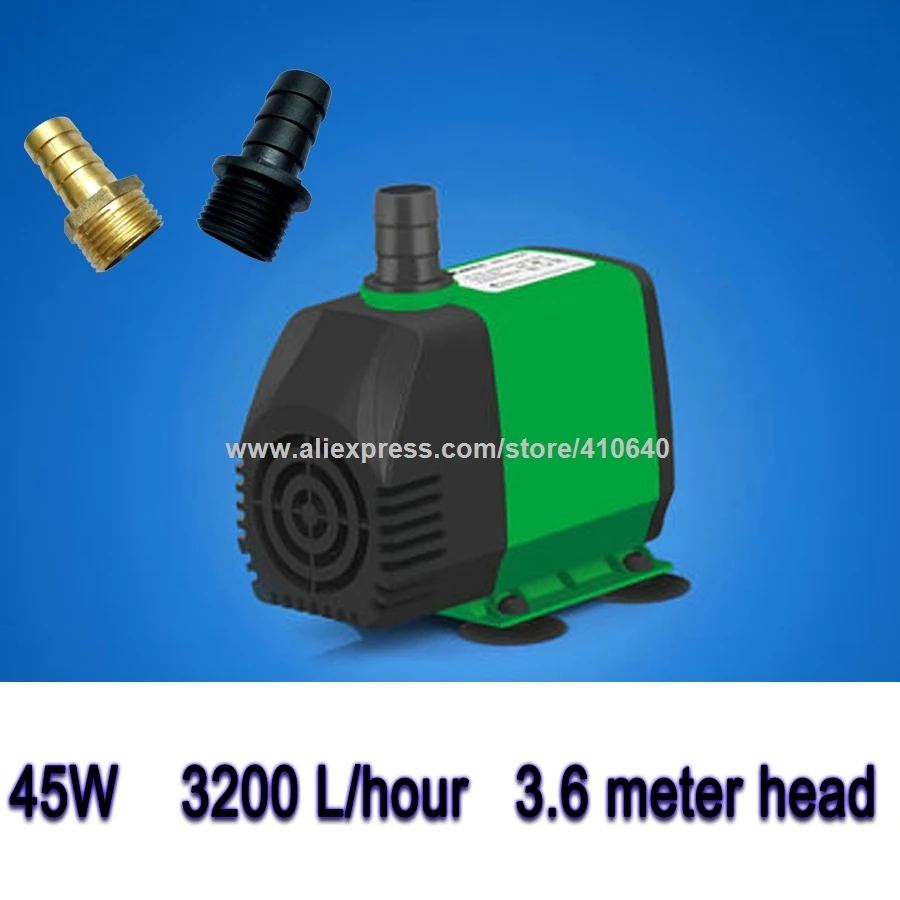 

45W 3.6 m Head 3200 L Per Hour Submersible Pump for CNC Router Spindle Recycling Water Cooling Pump For CNC and Laser Machine