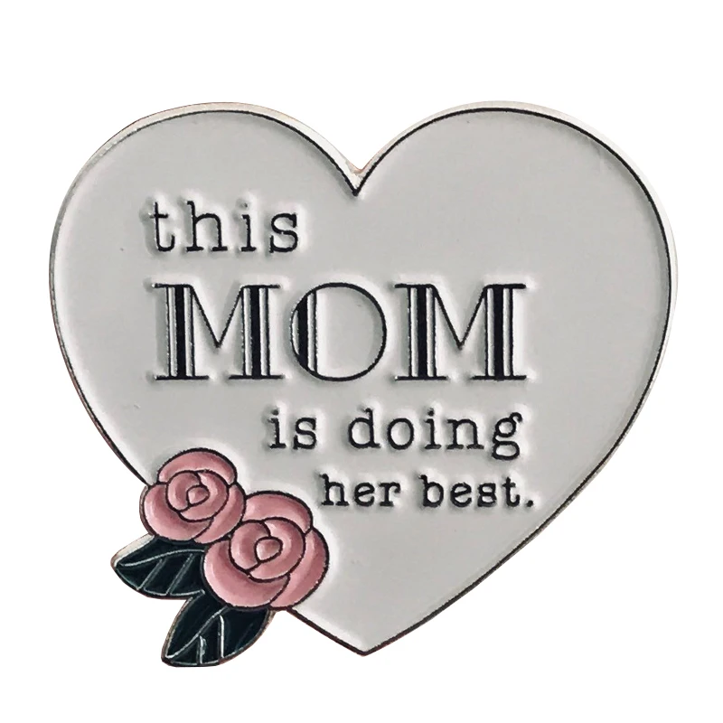 Cadeau de fête des mères, Badge de maman, épingle en émail