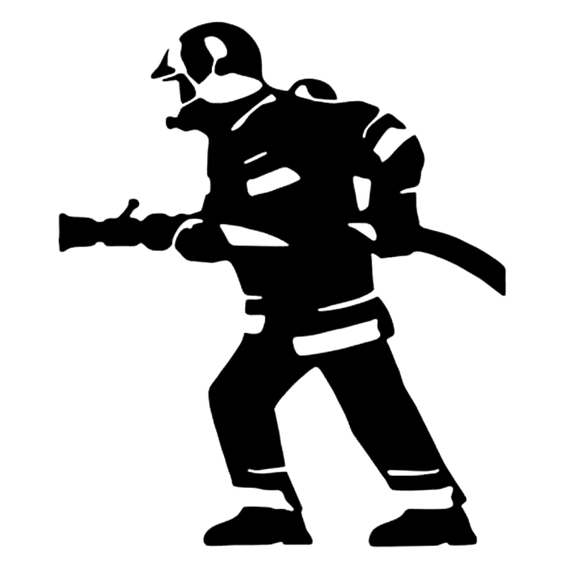 

CS1599# 17.6*15cm FIRE WITH HOSE funny car sticker and decal white/black vinyl auto car stickers