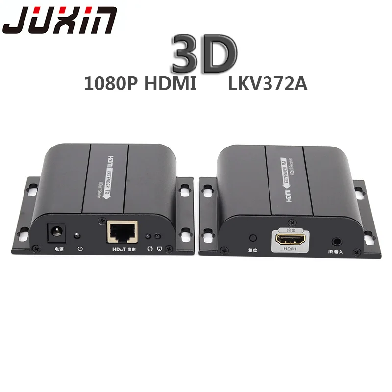 Lkv372a 50m HDMI compatible expander transmitter + receiver transmitter, with RJ45 LAN CAT6 signal network cable