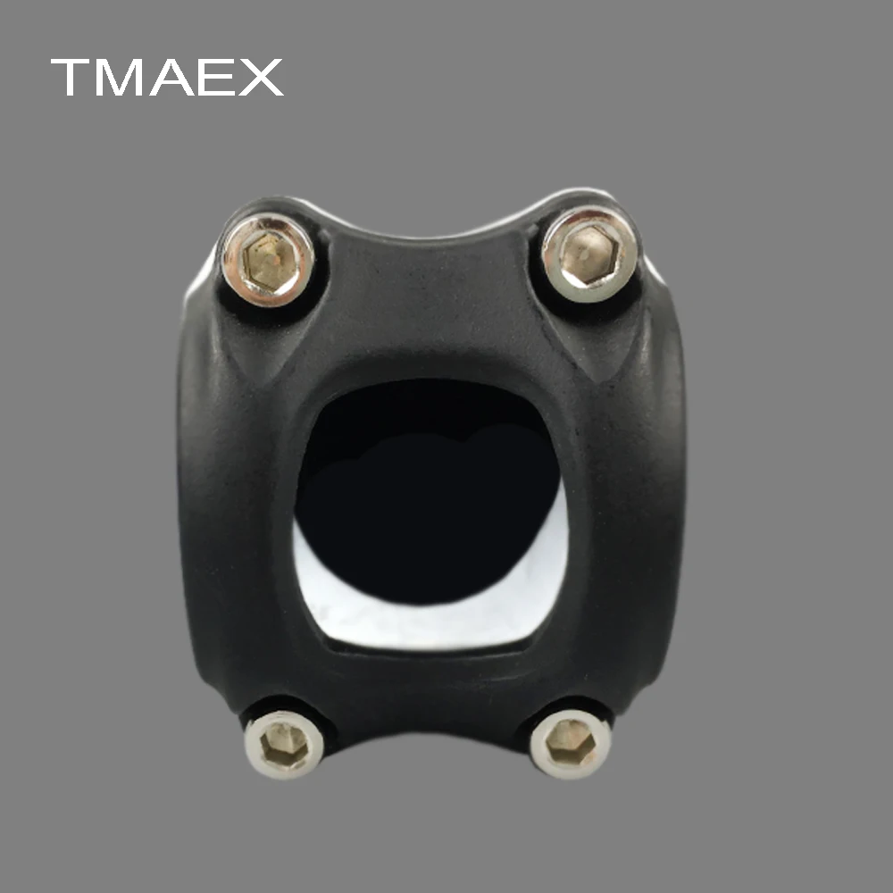 TMAEX-Full Carbon Stem Road Bicycle Stem, Mountain Bike Stem, White Glossy Stem, Bike Parts, 6, 17, 80-120mm * 28.6mm