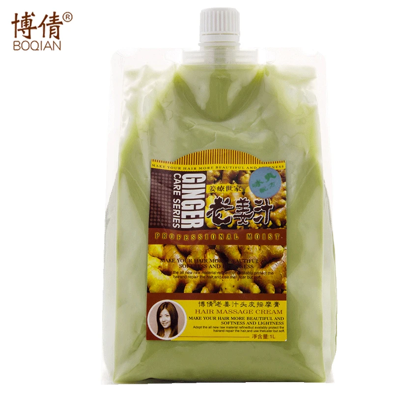 

BOQIAN 1000ml Old Ginger Juice Scalp Massage Mud Anti Hair Loss Anti-split Moisture Anti-Dandruff Repair Damage Hair Conditioner