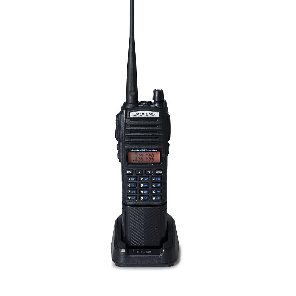 Baofeng UV-82 walkie talkie 3800mah bateria banda dupla grande potência uv82 amador rádio em dois sentidos portátil fm ham transceptor