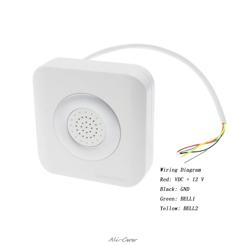 DC 12V Ring DING DONG Ringer Access Control Wired Doorbell External