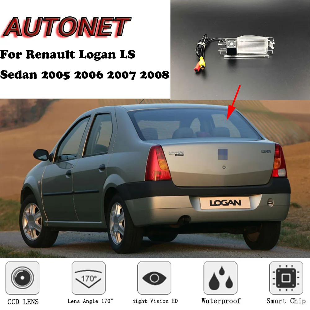 AUTONET Backup Rear View camera For Renault Logan LS Sedan 2005 2006 2007 2008 2009 /parking Camera or Bracket