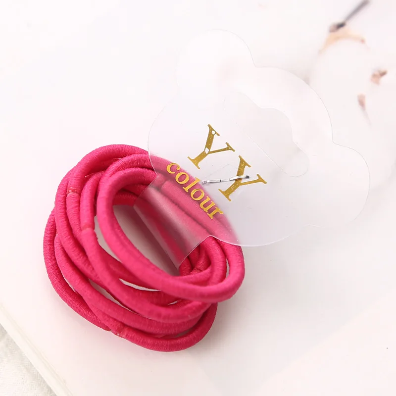 Fashion 10pcs/lot Children Headwear Candy Colored 3CM Elastic Ponytail Holders Accessories For Girls Kids Rubber Bands Tie Gum