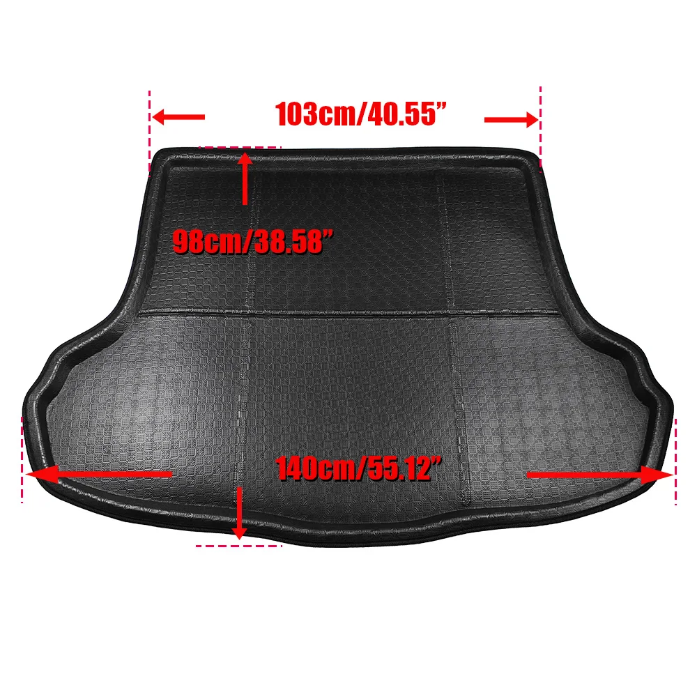 Buildreamen2 For Hyundai Elantra Avante i35 Sedan 2011-2015 Car Trunk Mat Floor Carpet Tail Cargo Tray Boot Liner Mud Pad