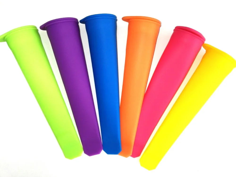 New Colorful Silicone Push Up Ice Cream Jelly Lolly Pop Maker Popsicle Mould Mold lin3021