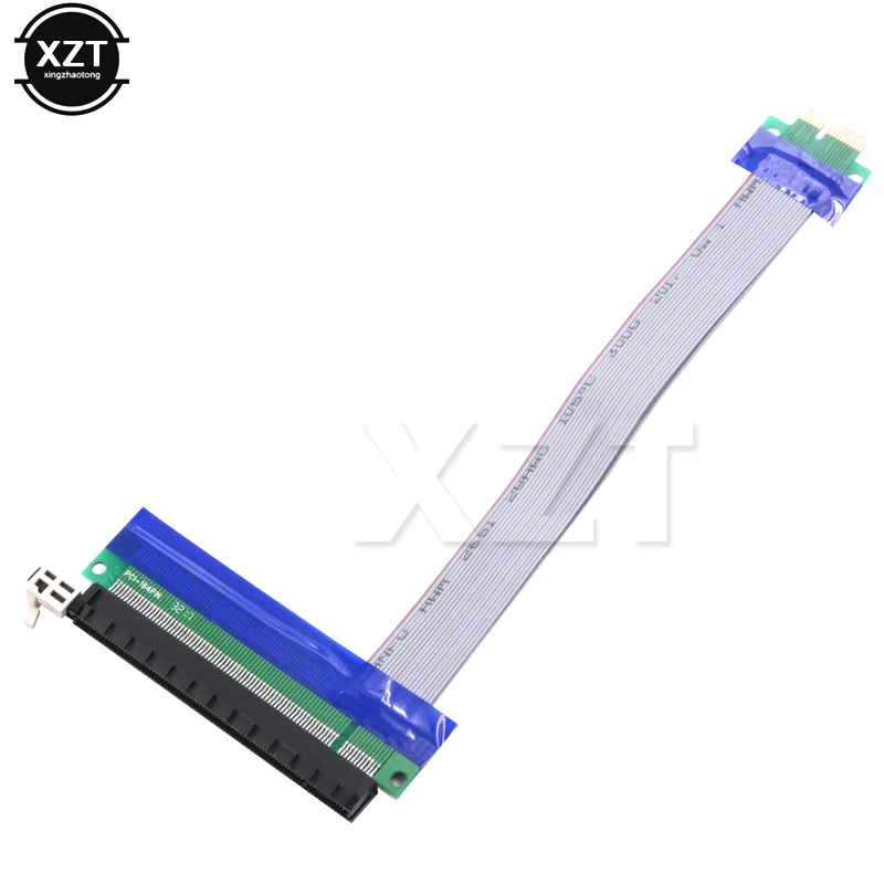 1pcs 1X to 16X PCIe Flexible Flat Extension FFC PCI Express 1 to 16 X Adapter Riser Card Adapter PCI-E Extender Cable PCI-E new