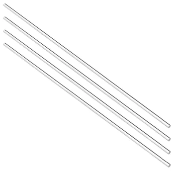 Uxcell 솔리드 투명 아크릴 원형 및 사각 막대, PMMA 바, 가정용, 3mm x 250mm, 5mm x 250mm, 6mm x 250mm, 8mm x 8mm x 250mm, 4 개 DIY