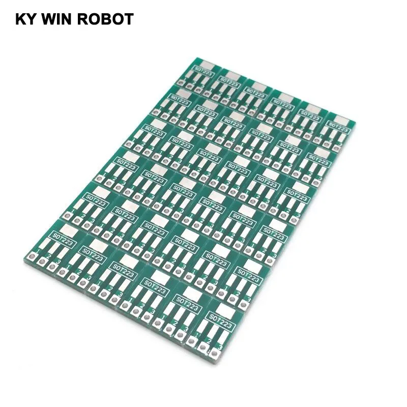 100szt SOT89 do DIP SOT223 do DIP Adapter Board Transfer Plate Pinboard 1.5mm Pitch Pin Space Test PCB Electronic Circuirt Board — zdjęcie 7