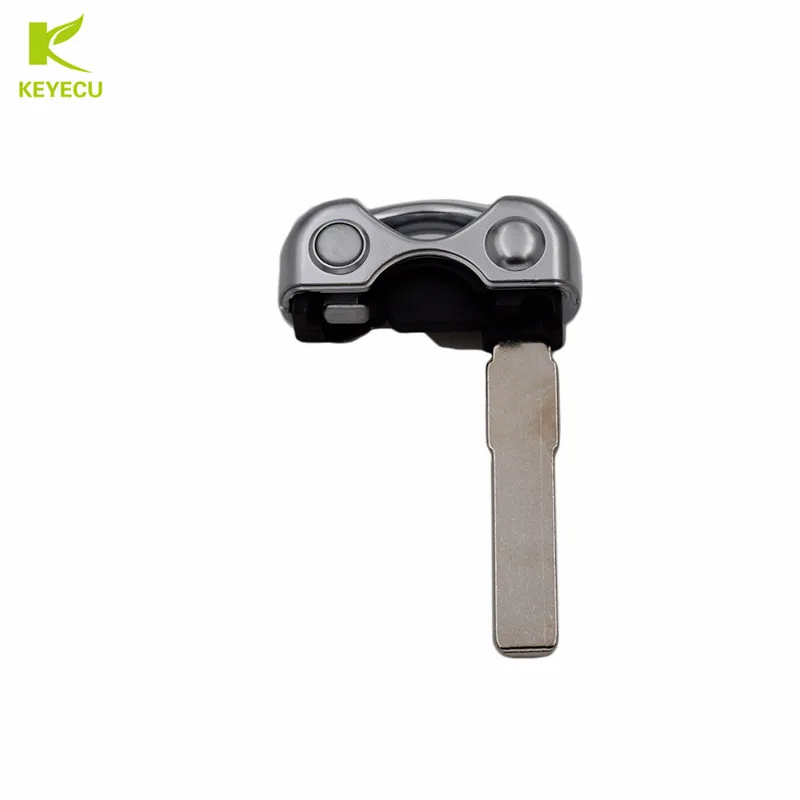 KEYECU 2PCS X Replacement Smart Key Blade Uncut Blade Blank Emergency Insert for ALFA ROMEO 159 Brera 156 Spider 3 Buttons Key