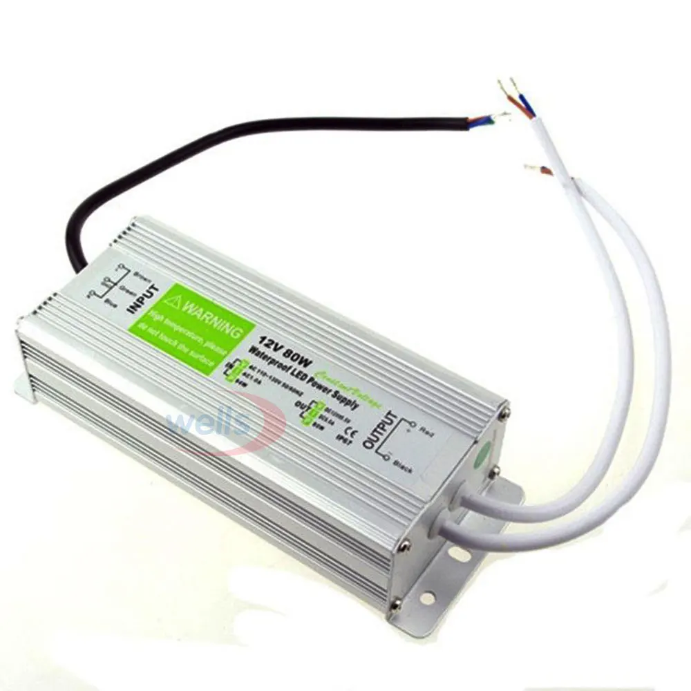 Imagem -04 - Impermeável Led Driver Fonte de Alimentação Ip67 ac dc 12v 24v 10w 15w 20w 25w 30w 36w 45w 50w 60w 80w 100w 120w 150w Conduziu a Tira Clara