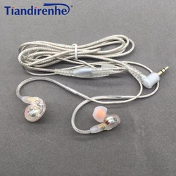 DIY MMCX Earphone Cable for Shure SE215 SE535 SE846 UE900 Dynamic 10mm Units HIFI Customized Sport Headset for iPhone xiaomi