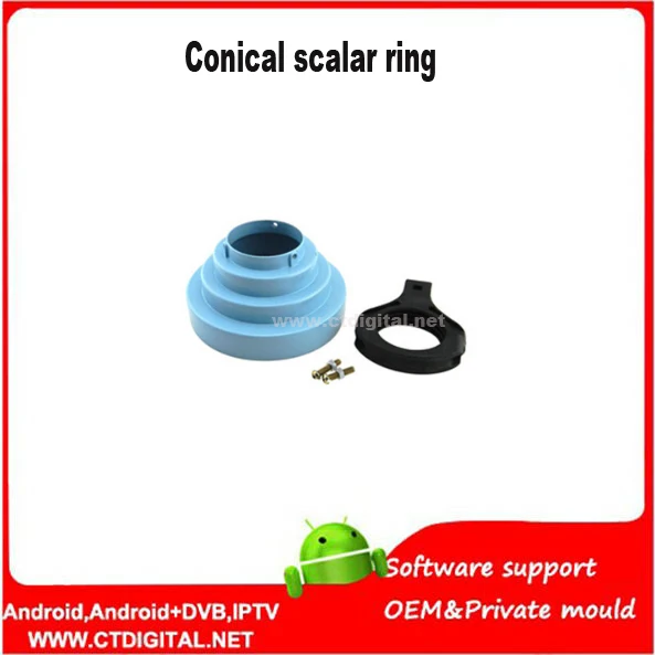 حامل حلقي مخروطي الشكل من الألومنيوم على شكل c ، بدون lnb ، مجموعة من هوائيات أطباق الأقمار الصناعية الأوفست