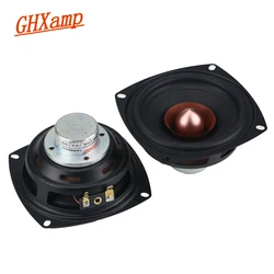 GHXAMP 4 INCH Square Full Range Speaker Unit 4ohm 25W Aluminum Iron Boron Magnetic Vocal Musical Instrument Poisonous 2PCS