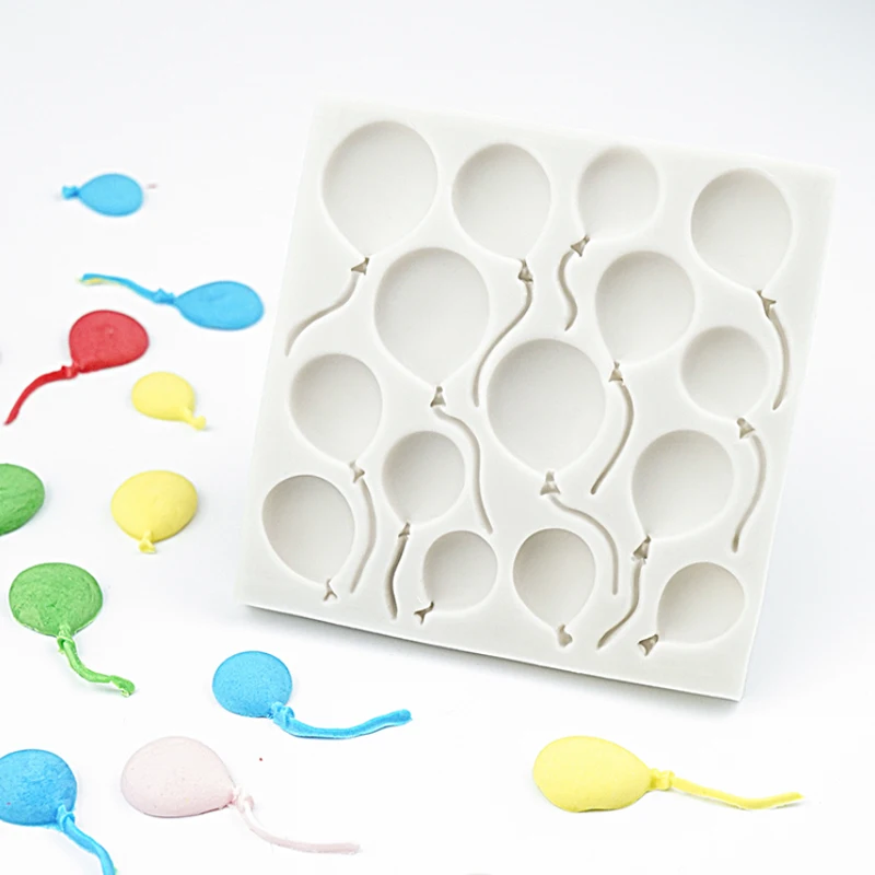 Various Size Balloon Silicone Mold Fondant Mould Cake Decor Tool Chocolate, Gumpaste Mold, Sugarcraft ,Kitchen Gadgets