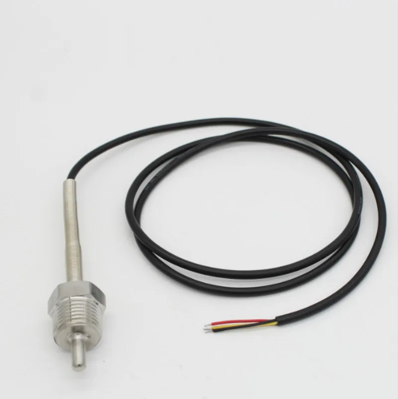 

1x DS18B20 Digital Temperature Sensor G1/2" Thread Probe OD=6mm 1m PVC 3-core Wire SUS304 Stainless Steel Shell L30-400mm