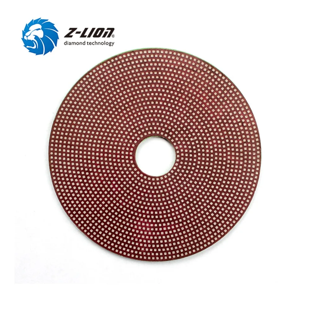 Z-LION 3pcs Diamond Electroplated Polishing Pads 4inch grit 800/1500/3000 Flexible Diamond Sanding Disc for Glass Tile Stone