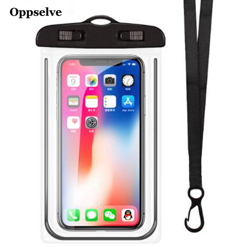 Waterproof Mobile Phone Case For iPhone 15 14 13 12 Xs Max Samsung S20 Clear PVC Sealed Underwater Cell Smart Phone Pouch Cover