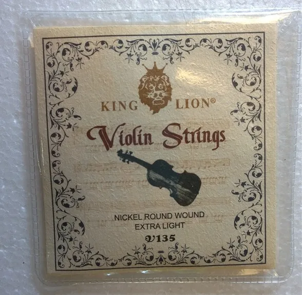 1 set King Lion german silver Alloy 4/4 Violin Strings E-A-D-G Fiddle String V-135,violin Parts Accessories