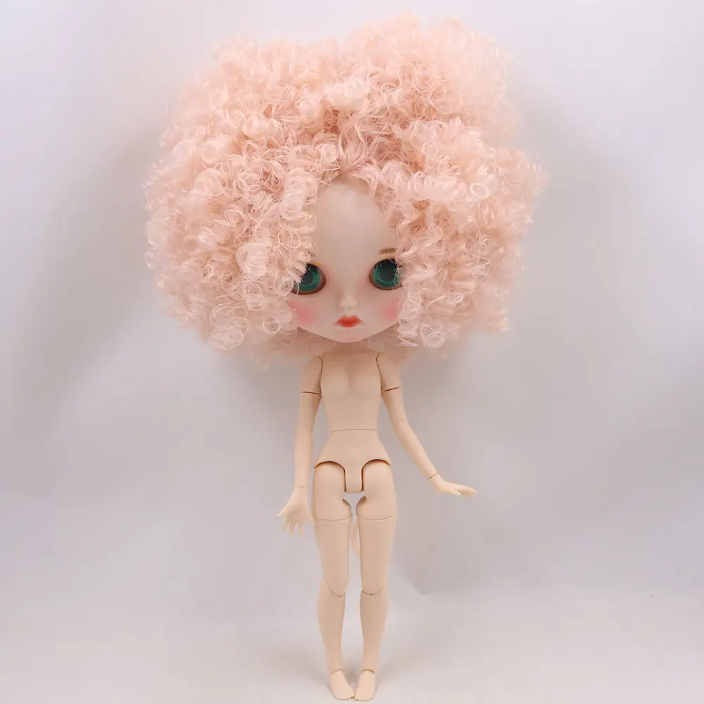 ICY DBS blythe Doll No.BL2352 capelli rosa pallido labbra intagliate viso personalizzato opaco corpo articolato 1/6 bjd ob24 anime girl