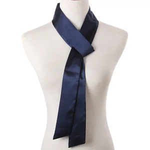 لون نقي الشيفون الحرير الشريط سوبر وشاح سيدة القوس حزام فاجاس الحد من البطن سوبر طويل حزام متعدد الوظائف أعلى 8 فستان طويل من الحرير الشفاف للمبيعات - رقم 3