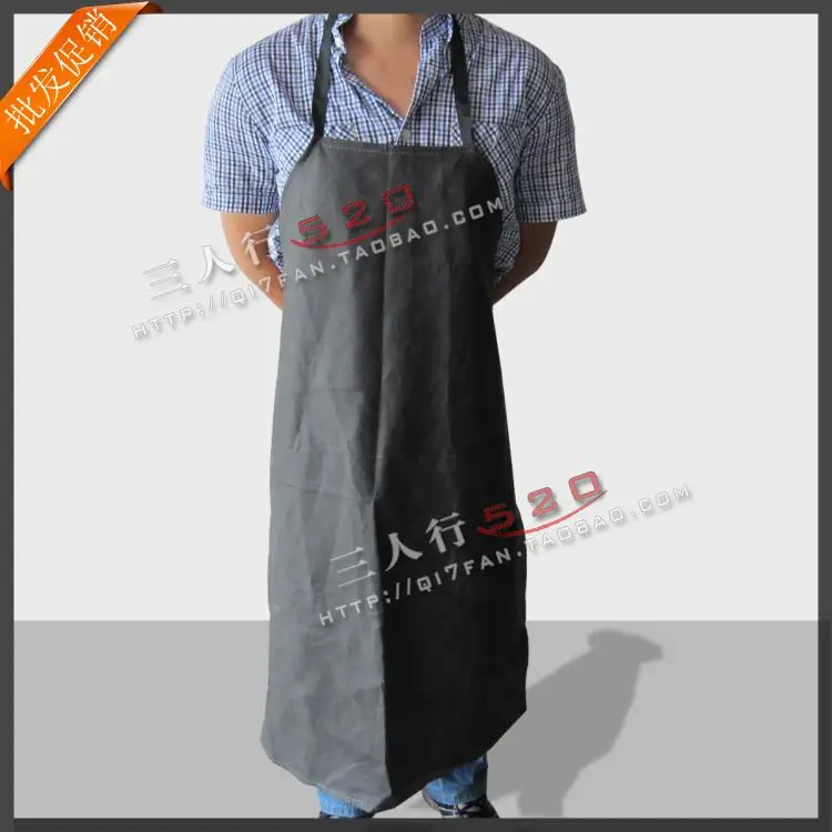 

1pcs Aprons black leather waterproof oil protective work aprons health dressing hospital surgical supplies health care shop