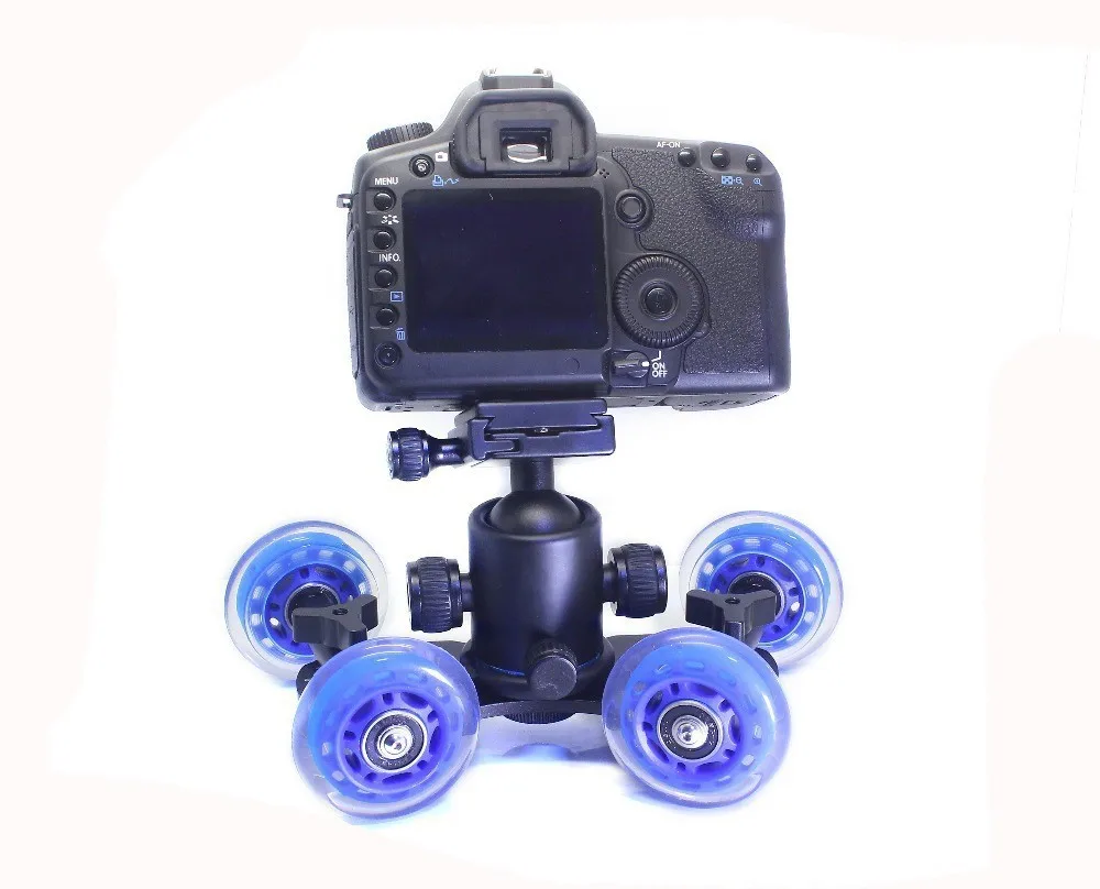 Photographic accessories mini desktop camera rail car table dolly car video slider track DSLR for canon 5diii 60d 5D2 7D