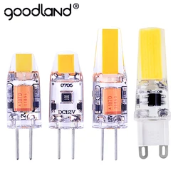 Goodland G4 G9 LED Lamp 3W 6W G4 LED Blub AC 220V DC 12V High Brightness Dimming LED Corn Bulb Replace Halogen Chandelier Lamp