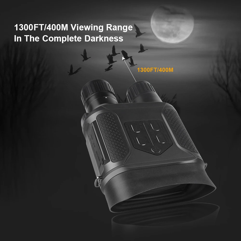 7x31 Night Vision Digital Infrared Night Vision 1280x720p HD Photo Hunting Binoculars Camera Video Recorder Clearly up to 400m