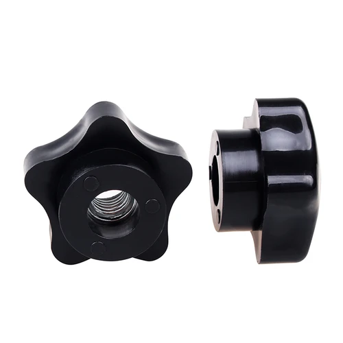 Imagen 2 del producto 2 uds M6 M8 M10 M12 M14 tuerca de pulgar ciruela baquelita tuercas de apriete manual mango estrella mecánica negra