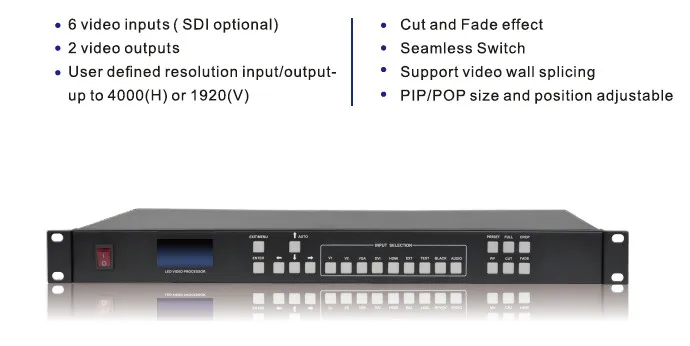 speedleader JSTRON LVP502S with SDI input Led video processor for full color fix led display